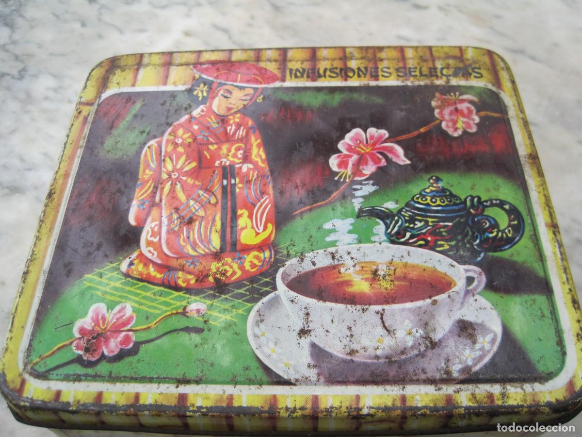 Cajas y cajitas met&aacute;licas: ANTIGUA LATA DE T&Eacute; - INFUSIONES SELECTAS - Foto 5