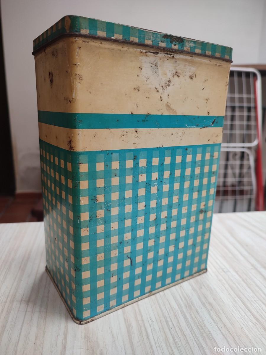 Cajas y cajitas met&aacute;licas: Bote caja antigua chapa - Foto 3