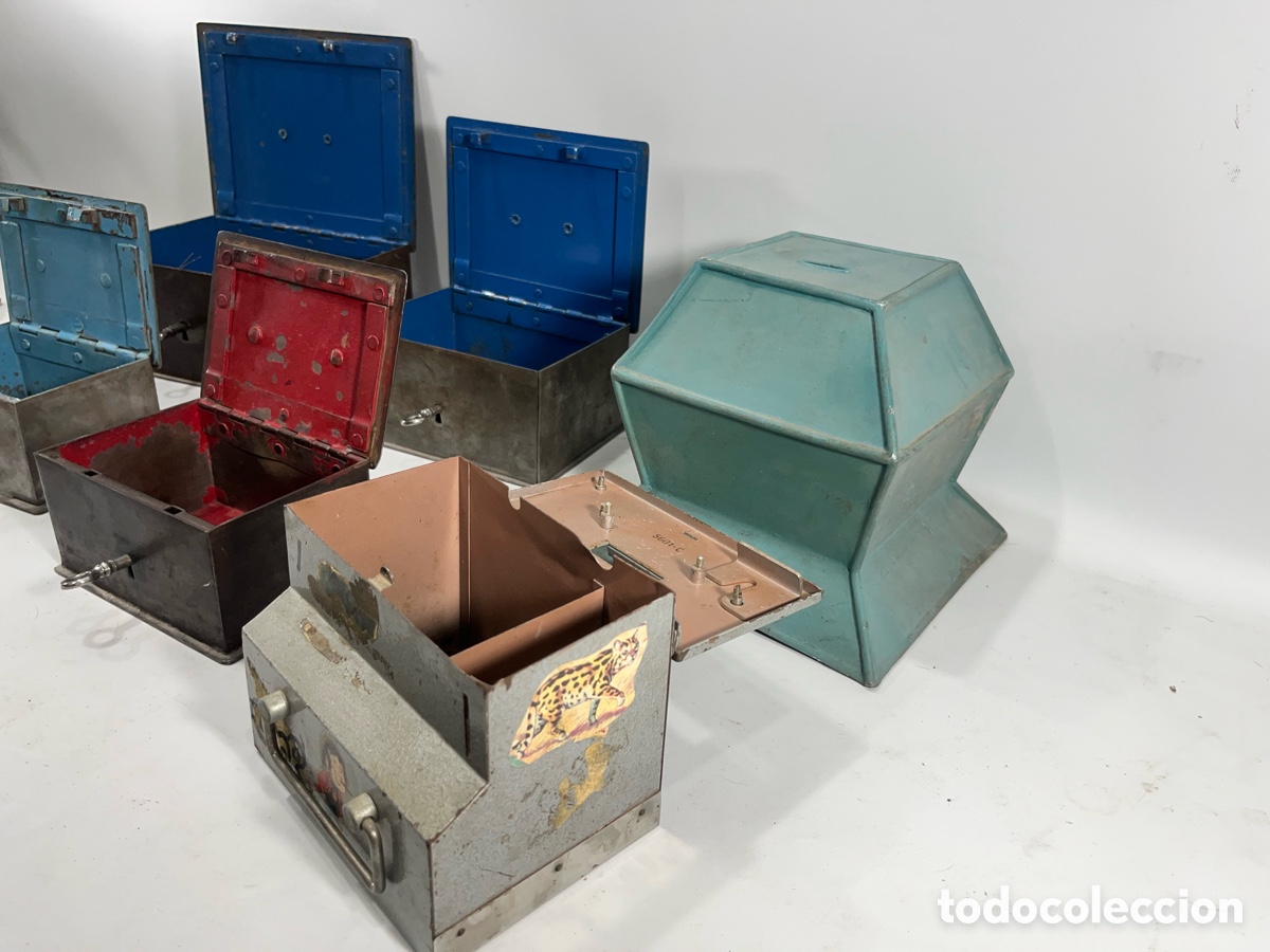 Cajas y cajitas met&aacute;licas: ANTIGUAS CAJAS DE CAUDALES - Foto 17