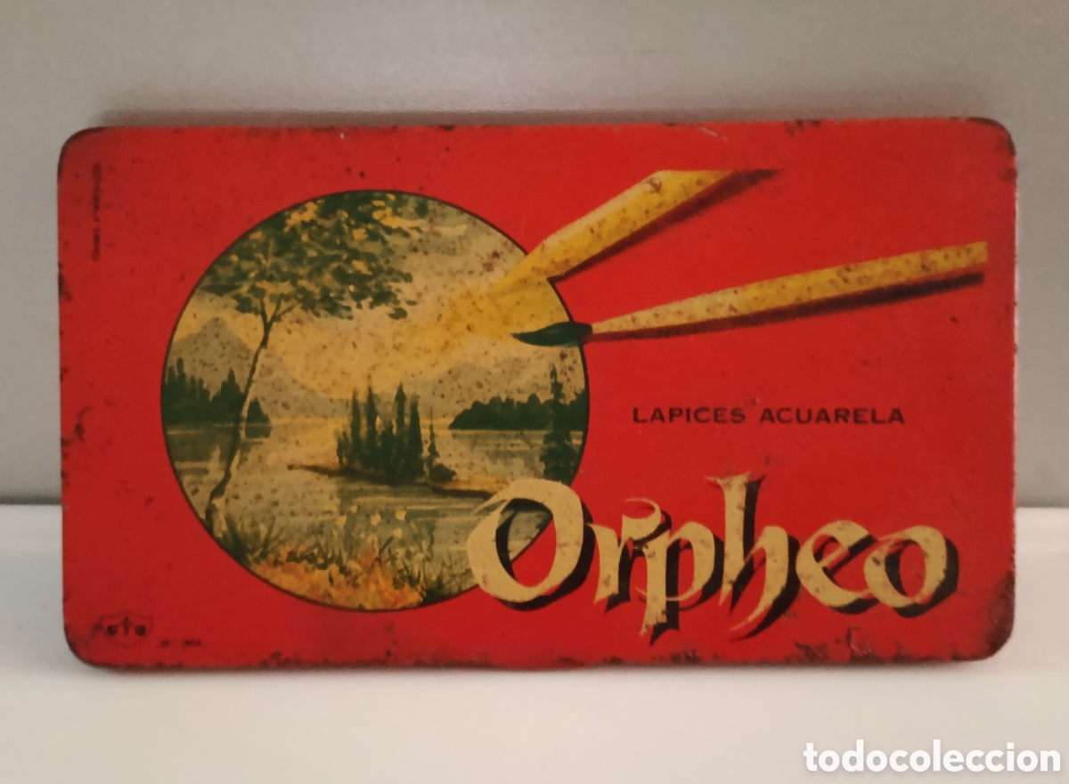 Cajas y cajitas met&aacute;licas: Antigua caja met&aacute;lica Orphea