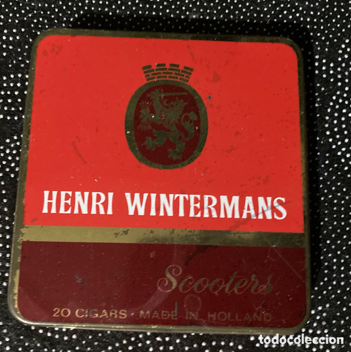 Cajas y cajitas met&aacute;licas: Caja cigarros vintage - Foto 1