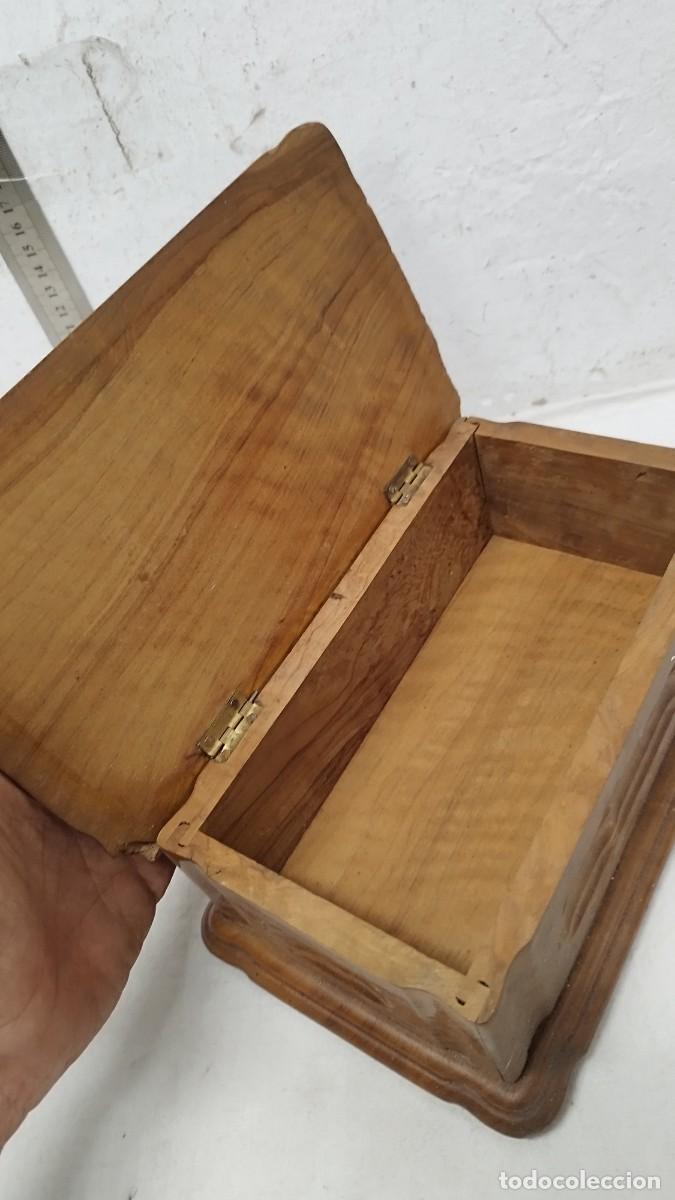 Cajas y cajitas met&aacute;licas: Antigua caja de madera,de mallorca. - Foto 4