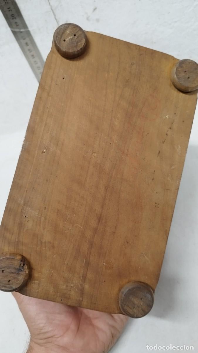 Cajas y cajitas met&aacute;licas: Antigua caja de madera,de mallorca. - Foto 7
