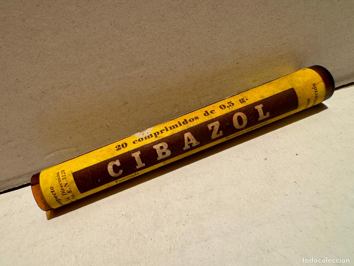 Cajas y cajitas met&aacute;licas: ANTIGUO FRASCO CRISTAL MEDICAMENTO ZIBAZOL