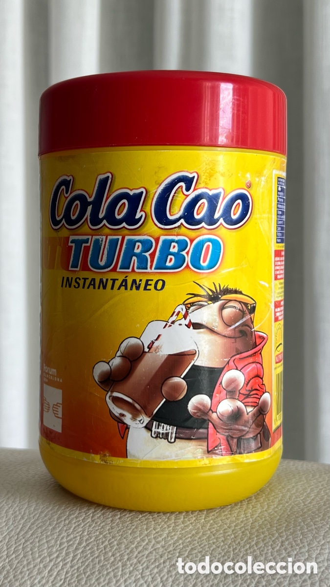 Cajas y cajitas met&aacute;licas: ANTIGUO BOTE DE COLA CAO FORUM 2004 BARCELONA