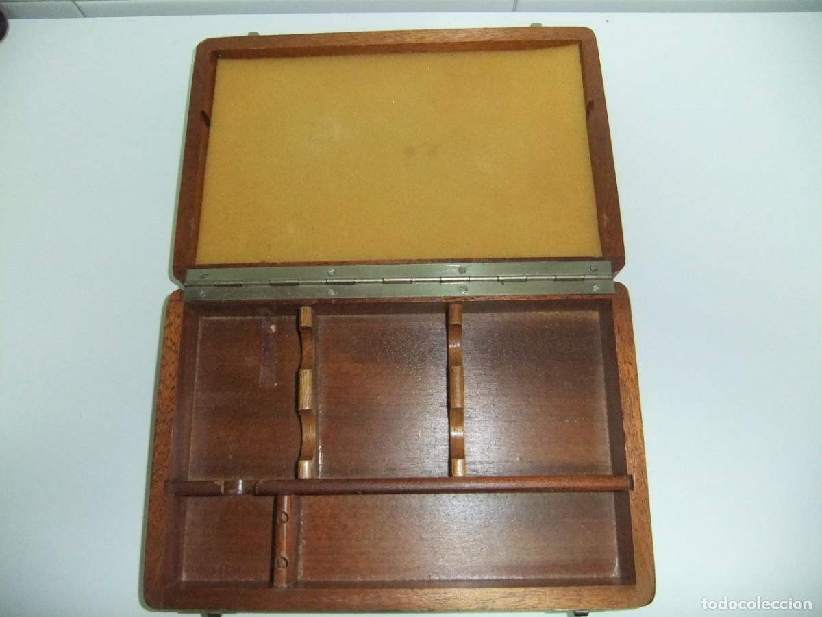 Cajas y cajitas met&aacute;licas: caja de madera con compartimentos - Foto 4