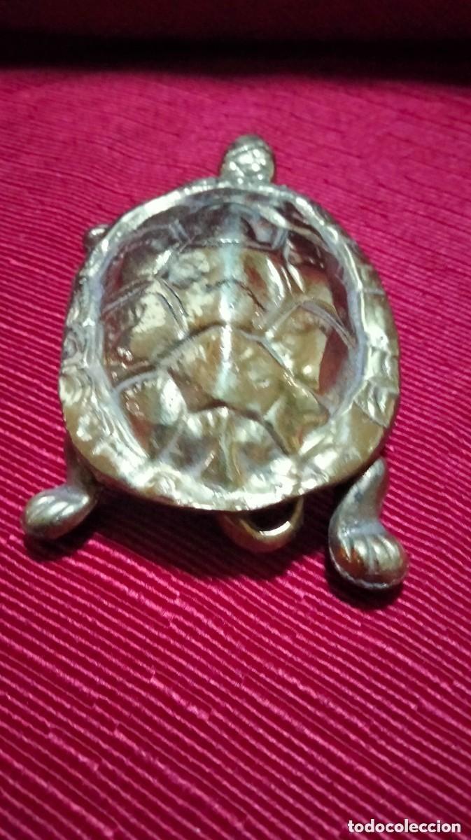Cajas y cajitas met&aacute;licas: CAJA DE BRONCE EN FORMA DE TORTUGA - Foto 2