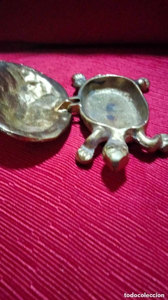 Cajas y cajitas met&aacute;licas: CAJA DE BRONCE EN FORMA DE TORTUGA - Foto 4