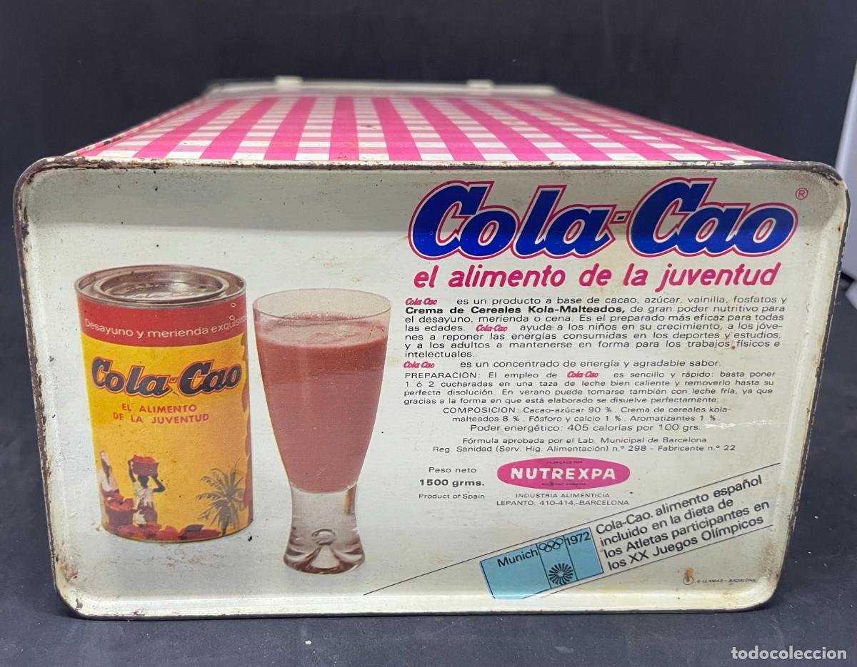 Casse e cassette metalliche: Caja metal Colacao cuadros rosas. car1002