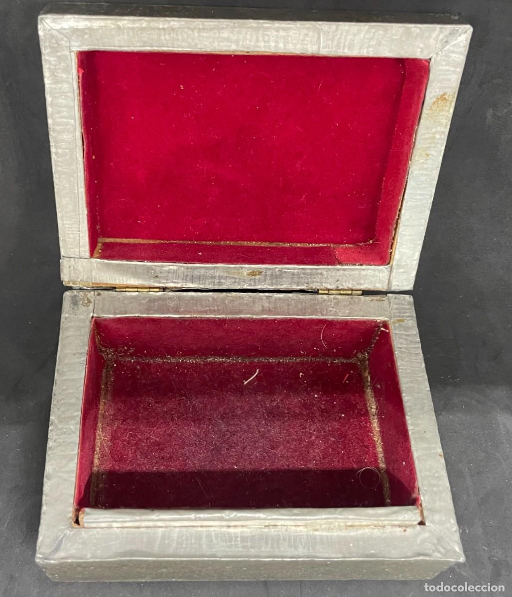 Cajas y cajitas met&aacute;licas: Caja con flor. car1002 - Foto 3