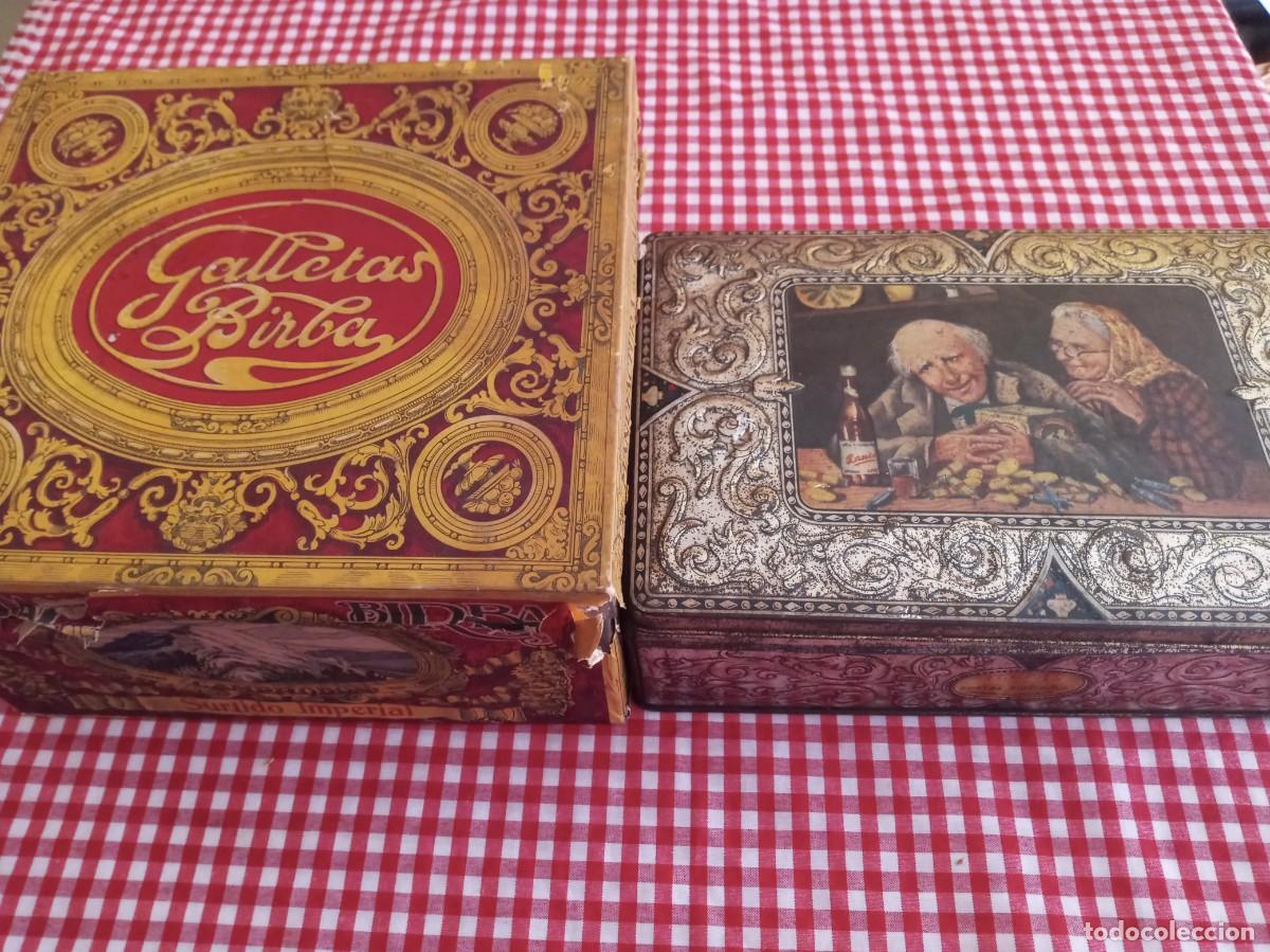 Casse e cassette metalliche: Lote cajas galletas Birba (casi impecable) y Trias