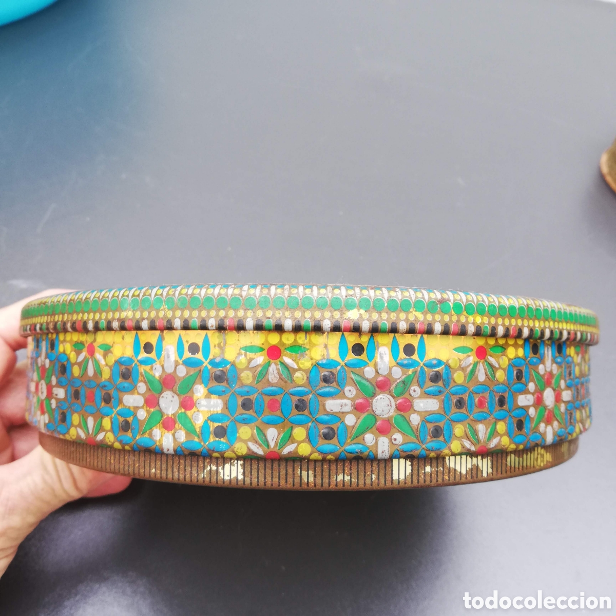 Cajas y cajitas met&aacute;licas: DOS CAJAS DE LATA TORTAS Y BILLETERA - Foto 2