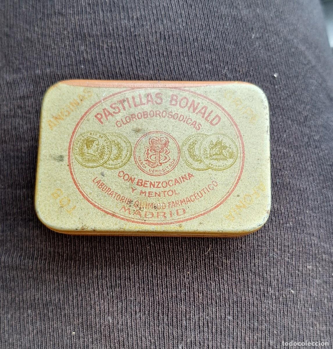 Blechdosen und Kisten: Antigua Caja Met&aacute;lica de Farmacia Pastillas Bonald Cloroborosodicas - Madrid -