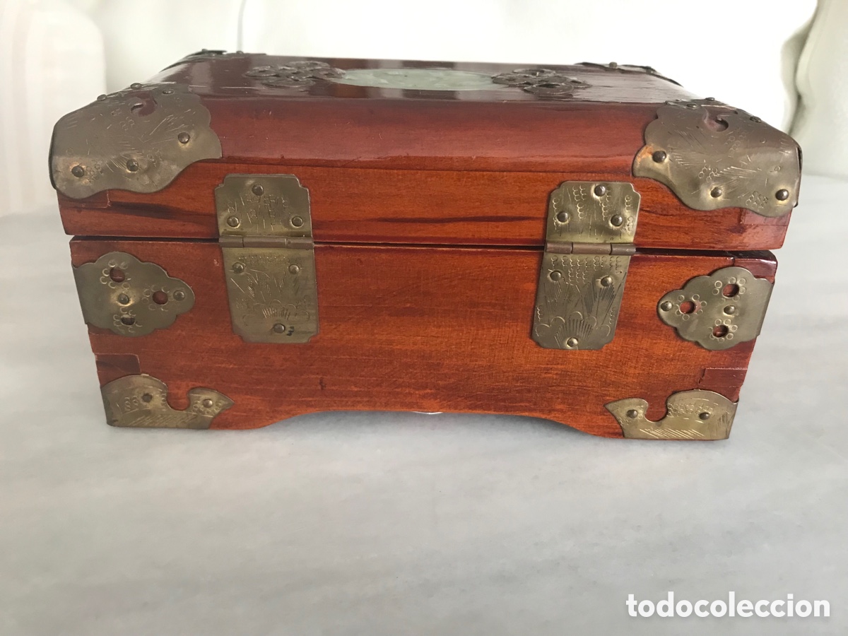 Cajas y cajitas met&aacute;licas: Joyero de madera y metal - Foto 5