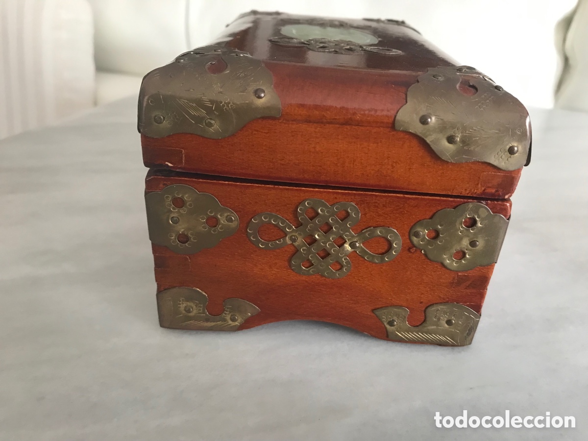 Cajas y cajitas met&aacute;licas: Joyero de madera y metal - Foto 6