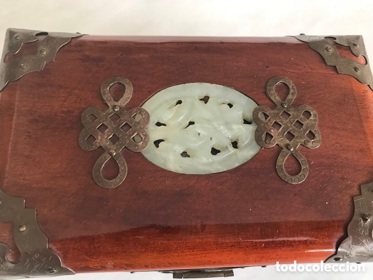 Cajas y cajitas met&aacute;licas: Joyero de madera y metal - Foto 9