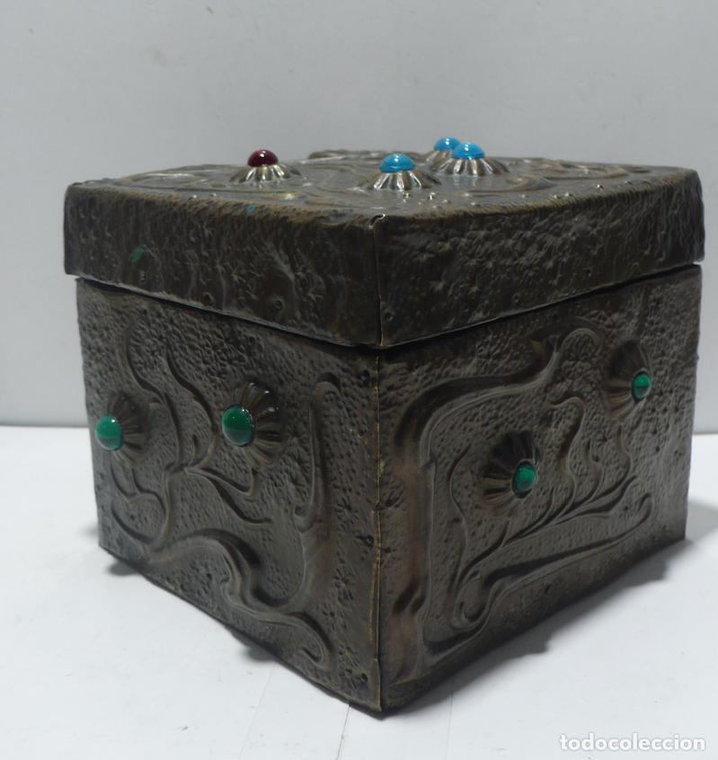 Cajas y cajitas met&aacute;licas: CAJA DE MADERA FORRADA - Foto 3