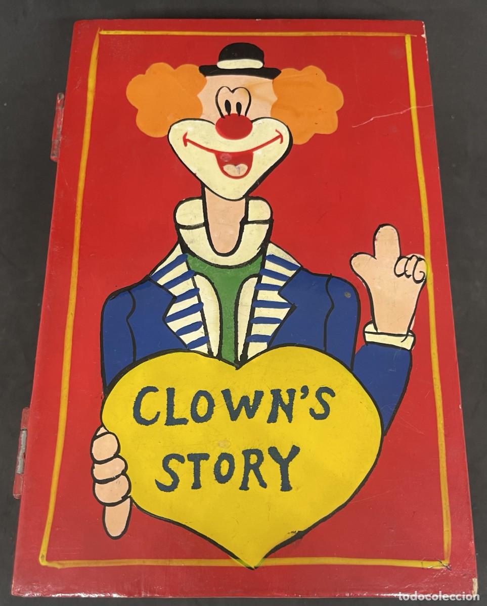 Caixas e caixinhas met&aacute;licas: Caja de madera. Clown's Story. Payaso. Dos compartimentos. CAR1007