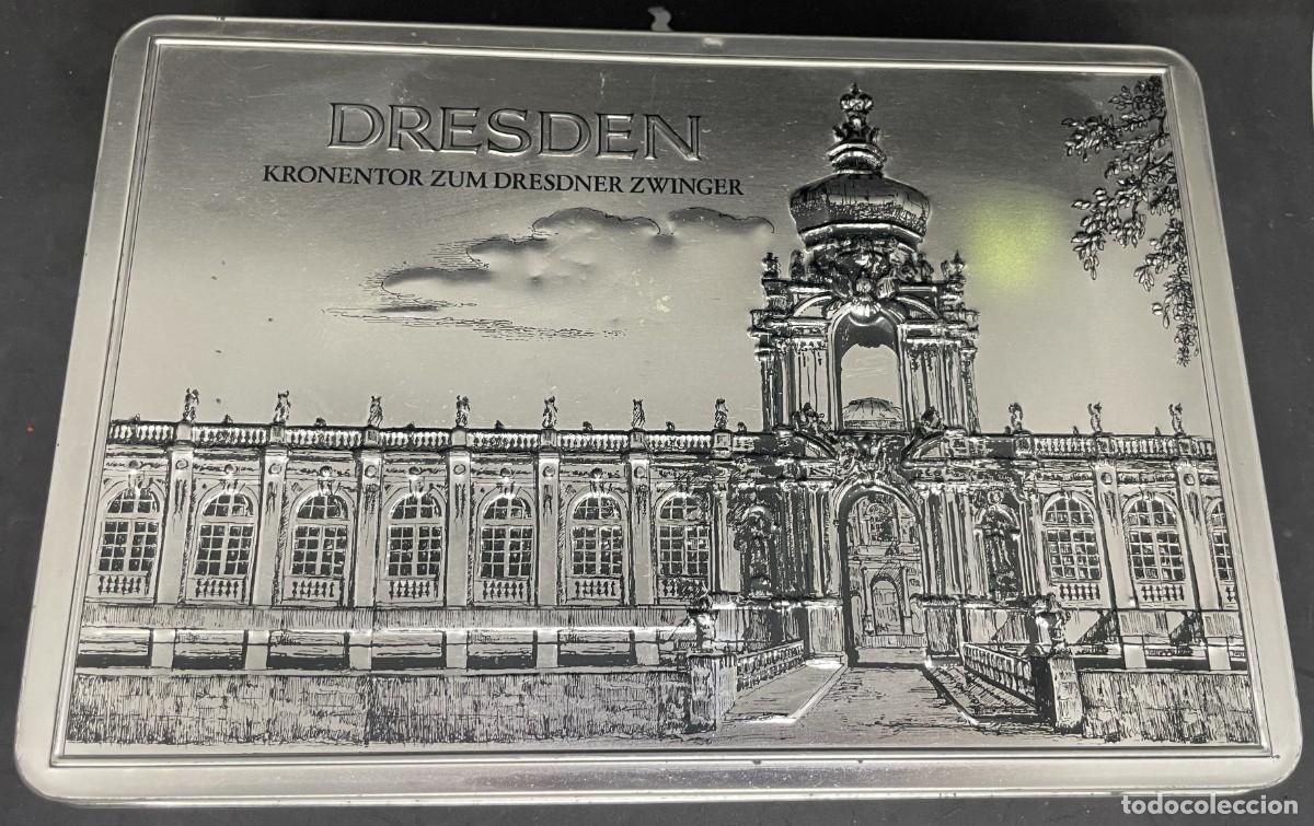 Boxes and metal boxes: Caja de metal con imagen de Dresden. Bombones alemanes Sollw&euml;rck. CAR1008