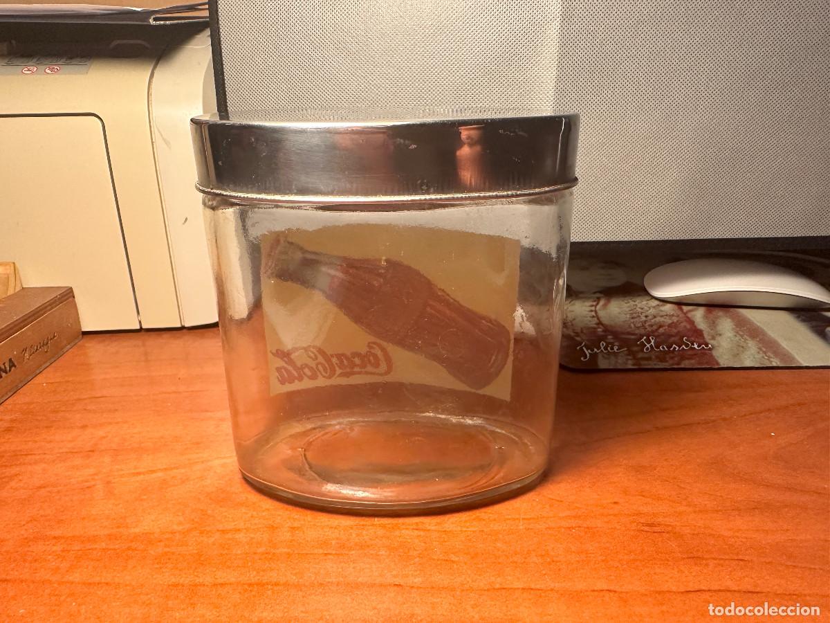 Cajas y cajitas met&aacute;licas: BOTE DE CRISTAL DE COCA COLA - Foto 4