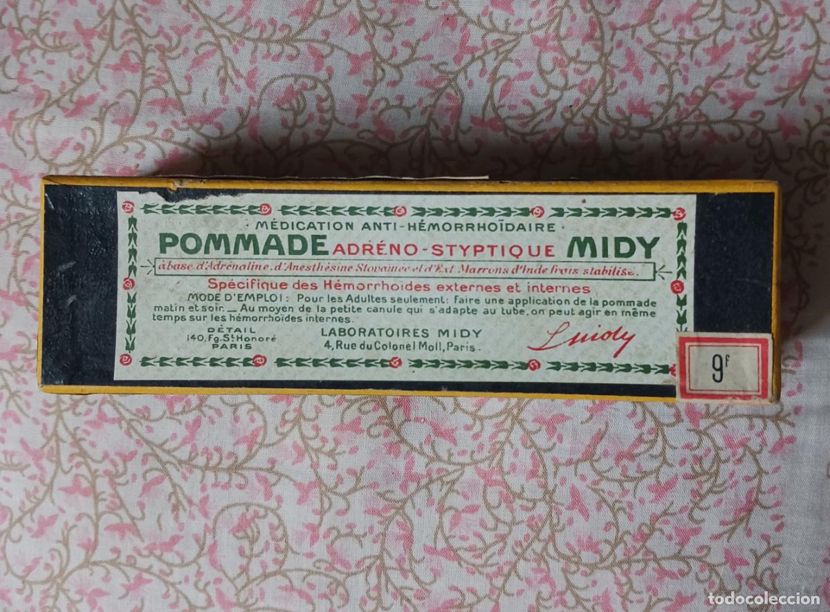 Blechdosen und Kisten: Farmacia. POMMADE MIDY ADRENO ESTIPTICA - Midy. Paris. caja carton . Vell i Bell