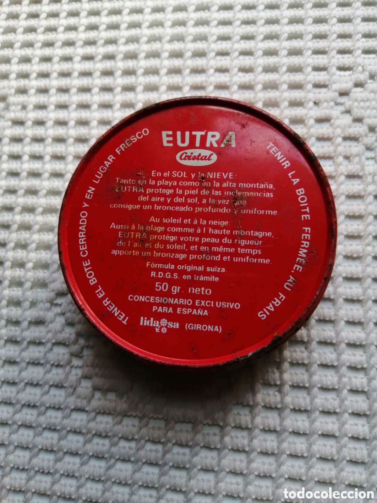 Cajas y cajitas met&aacute;licas: CAJA CREMA DE LA VACA EUTRA - Foto 2