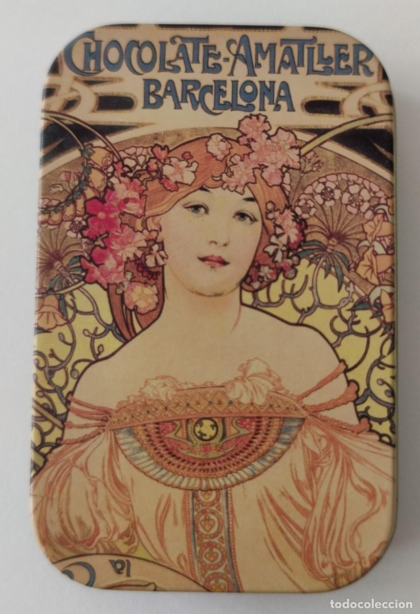 Cajas y cajitas met&aacute;licas: Cajita Metalica. Peque&ntilde;a. Chocolate Amatller Barcelona. A&ntilde;o 2009.