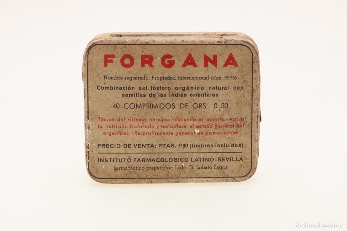 Blechdosen und Kisten: PUBLICIDAD FARMACIA CAJITA DE FORGANA A&Ntilde;OS 30