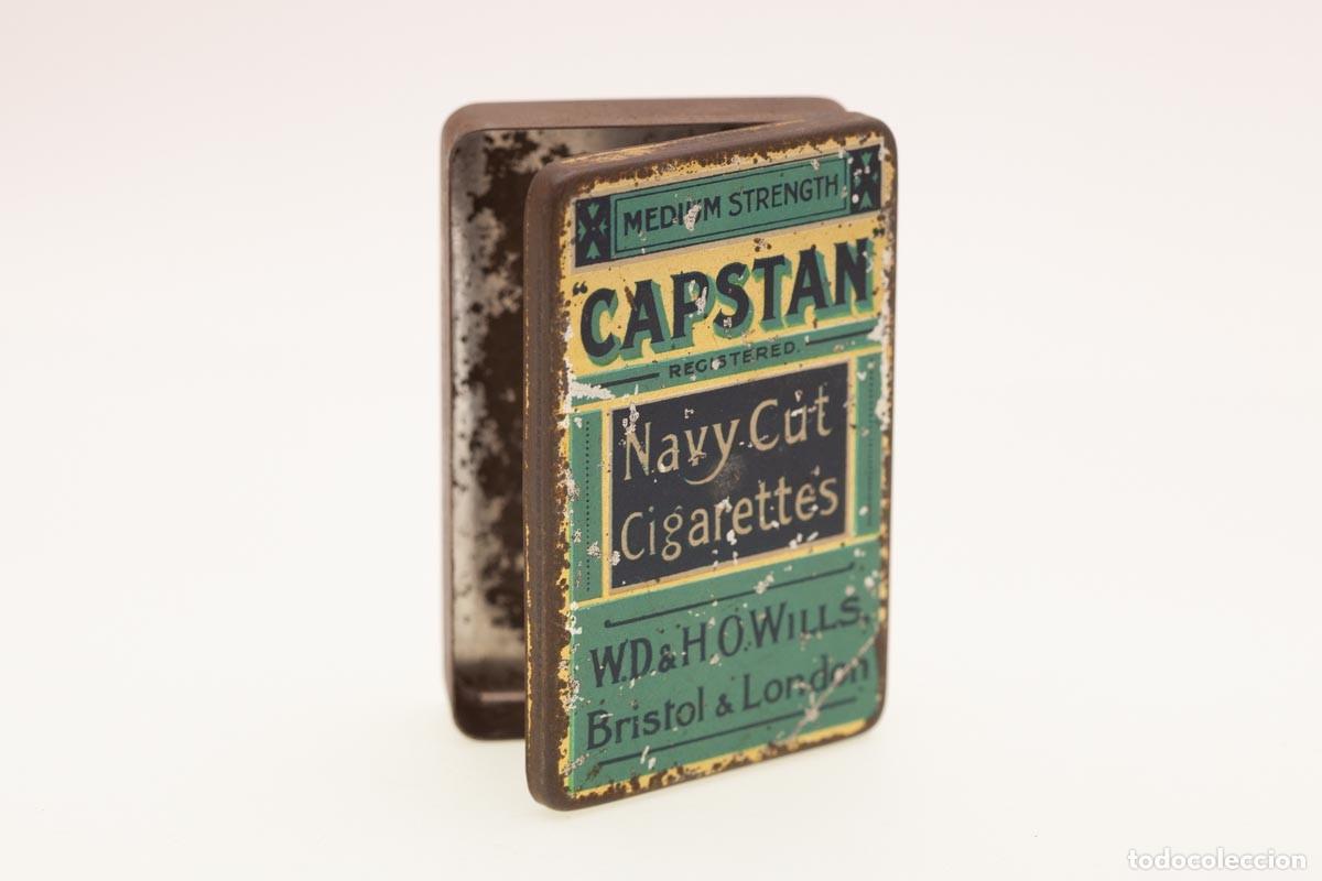 Blechdosen und Kisten: ANTIGUA CAJITA METALICA DE CAPSTAN, PRINCIPIOS S XX