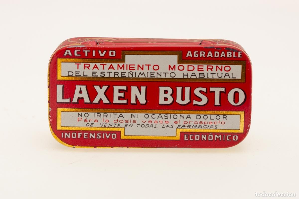 Blechdosen und Kisten: PUBLICIDAD FARMACIA CAJITA DE METAL LAXEN BUSTO LAB DR BUSTA (MADRID) 7,5X4X1CM