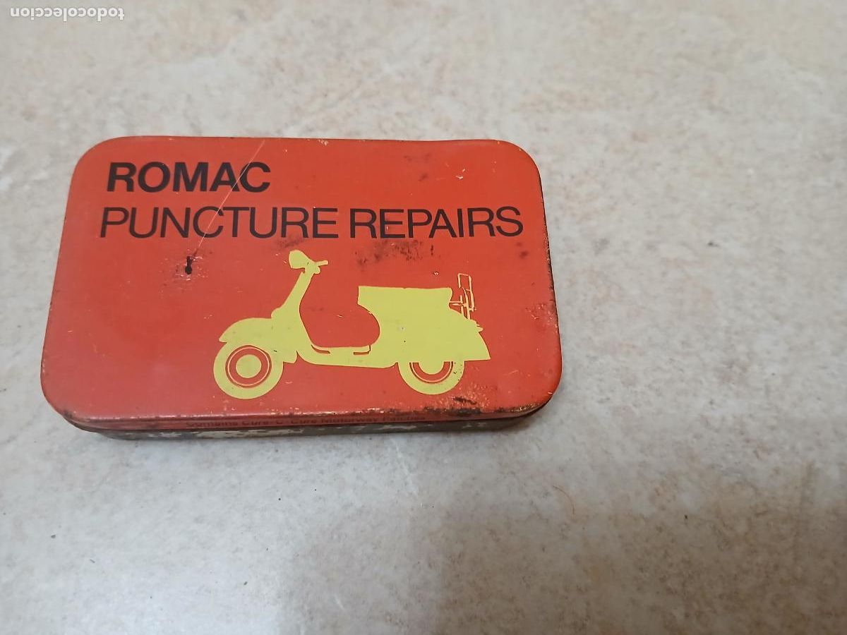 Cajas y cajitas met&aacute;licas: Caja de parches vespa - Foto 1