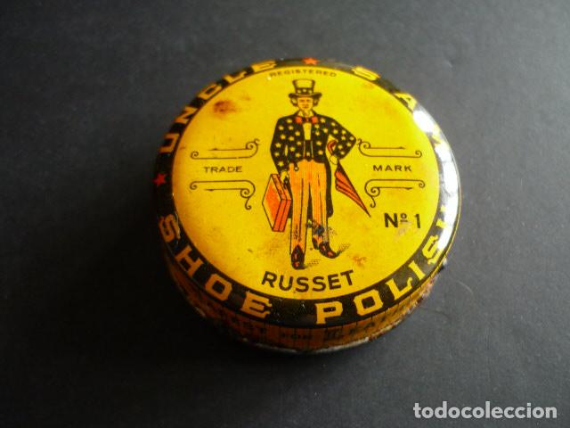 Cajas y cajitas met&aacute;licas: CAJA LITOGRAFIADA BETUN UNCLE SAM - Foto 1