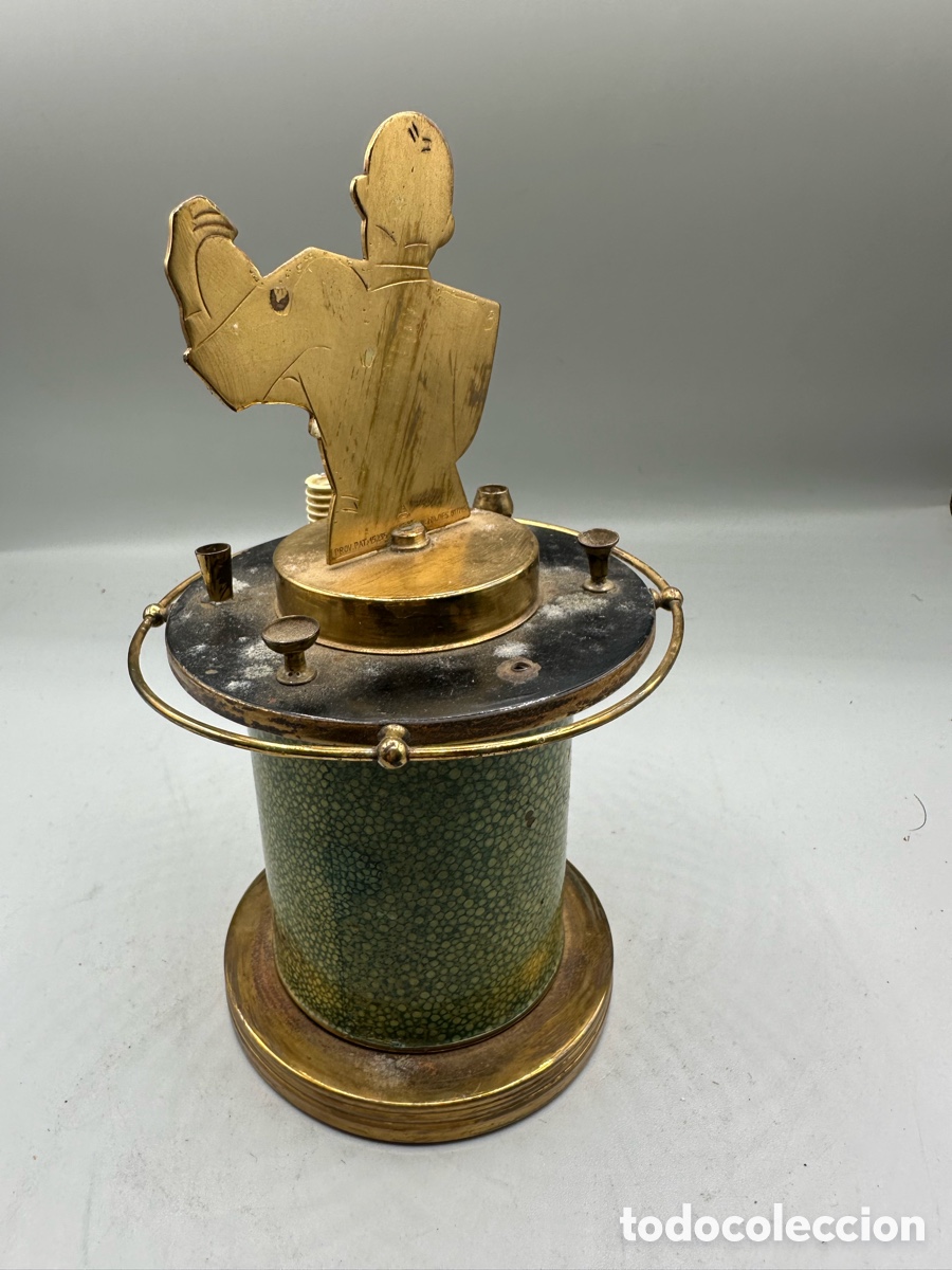 Cajas y cajitas met&aacute;licas: Rara pitillera barman art deco - Foto 3