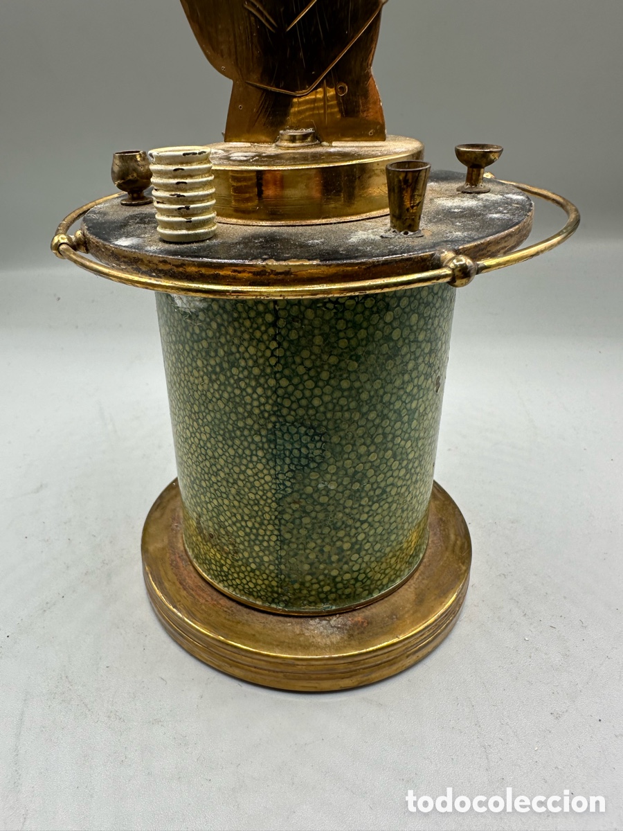 Cajas y cajitas met&aacute;licas: Rara pitillera barman art deco - Foto 4