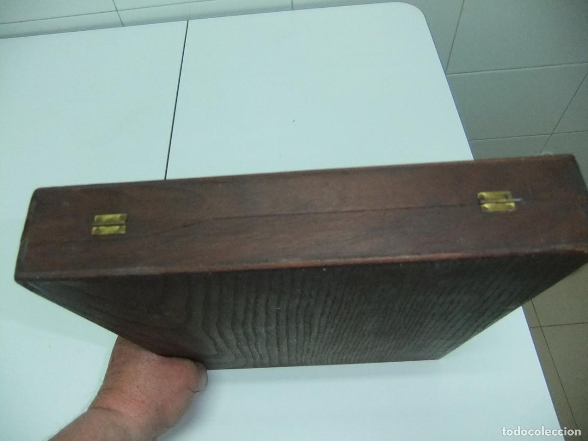 Cajas y cajitas met&aacute;licas: caja de madera para guardar coleccion - Foto 5