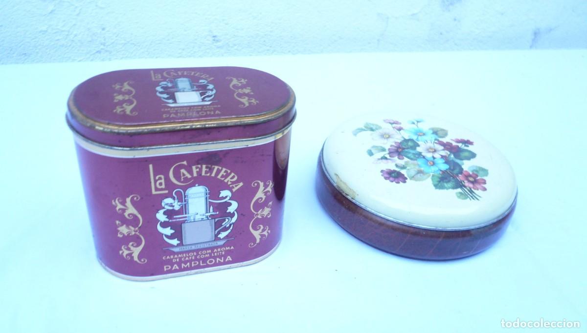 Cajas y cajitas met&aacute;licas: LATA LA CAFETERA. LOTE DE 2. PAMPLONA - Foto 1