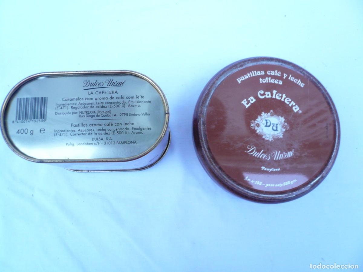 Cajas y cajitas met&aacute;licas: LATA LA CAFETERA. LOTE DE 2. PAMPLONA - Foto 4