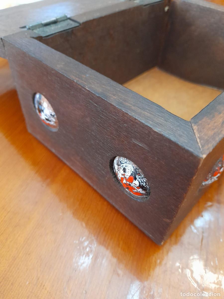 Cajas y cajitas met&aacute;licas: Caja de madera con esmalte - Foto 4