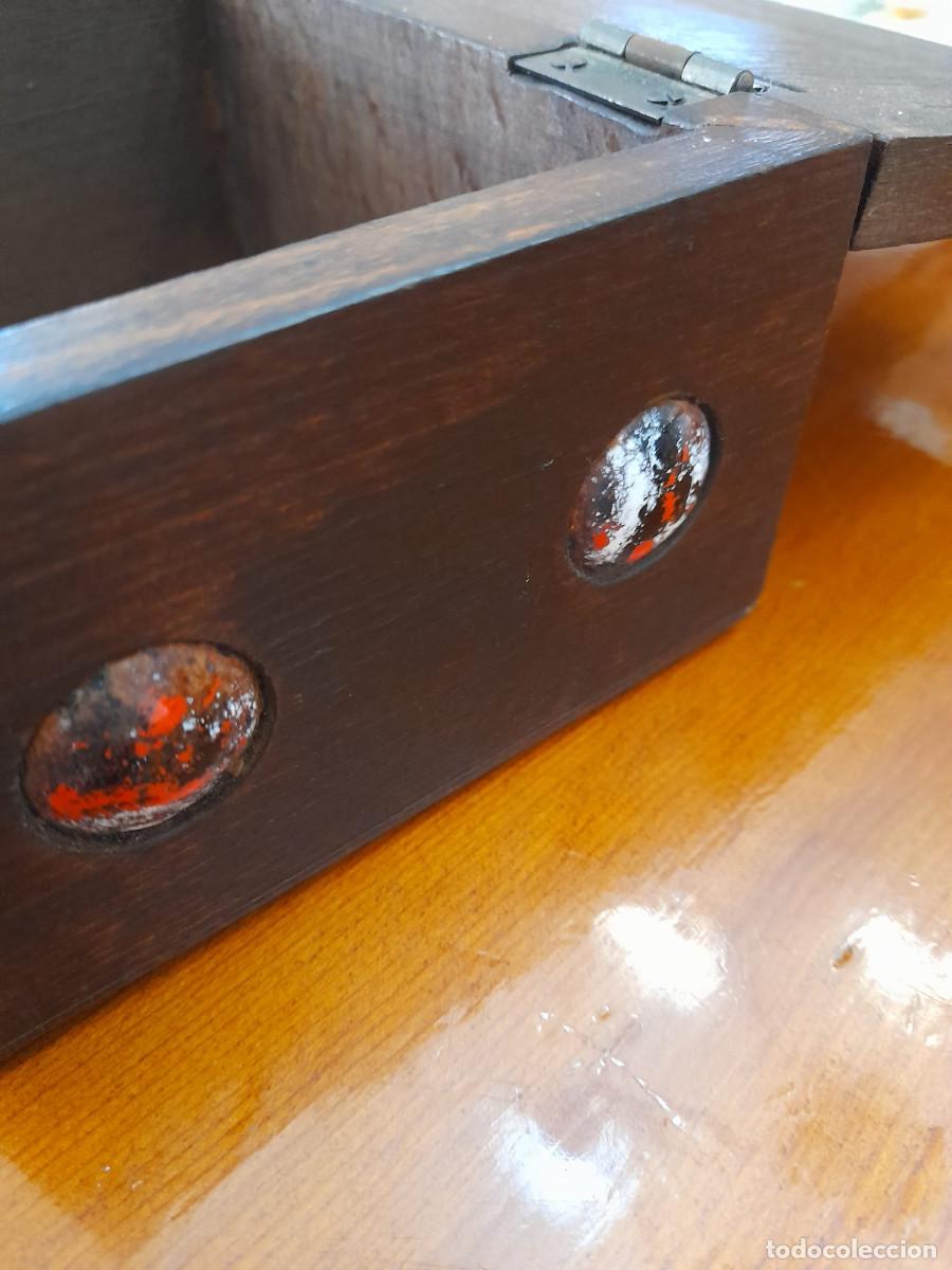 Cajas y cajitas met&aacute;licas: Caja de madera con esmalte - Foto 6