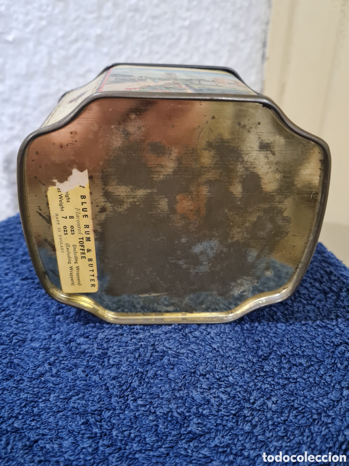 Cajas y cajitas met&aacute;licas: Antigua caja litografiada - Foto 8