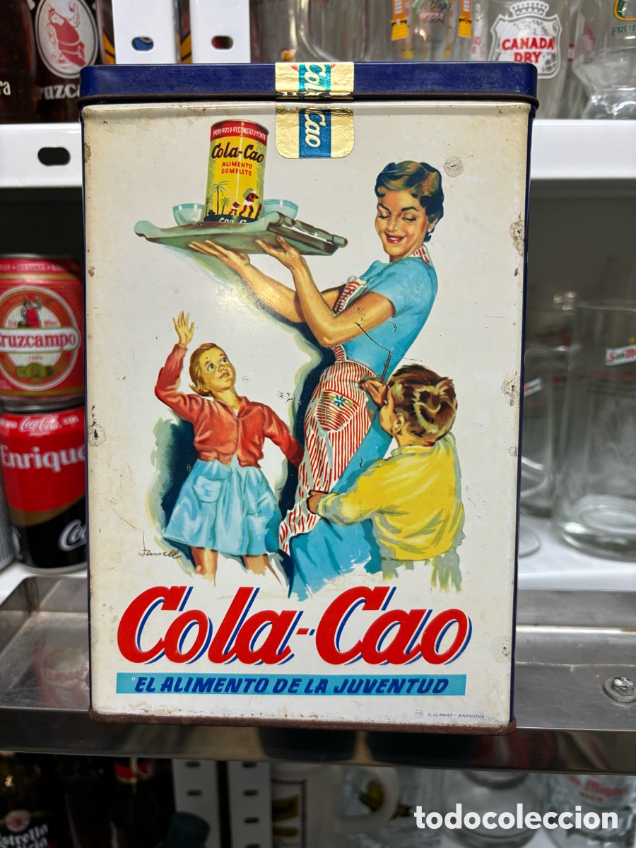 Cajas y cajitas met&aacute;licas: Caja antigua de Cola Cao