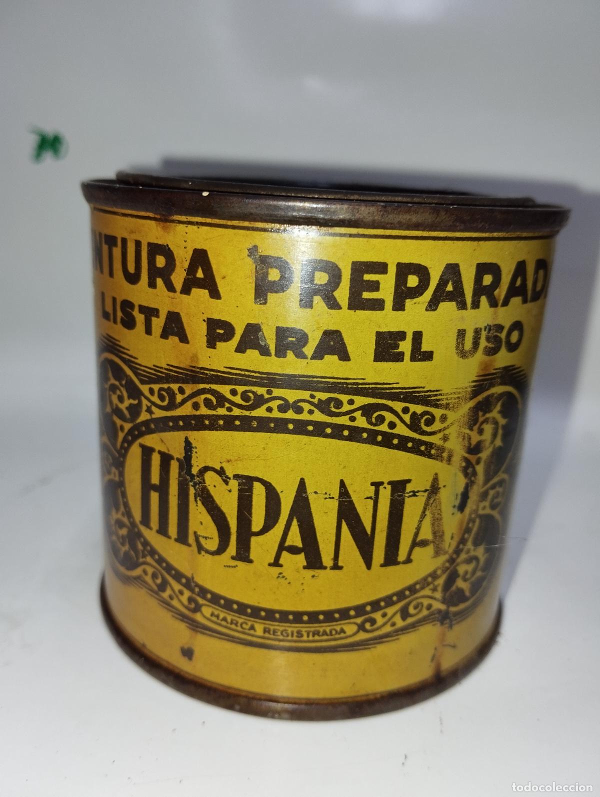 Blechdosen und Kisten: BOTE LATA DE PINTURA HISPANIA // DROGUER&Iacute;A ANTIGUA