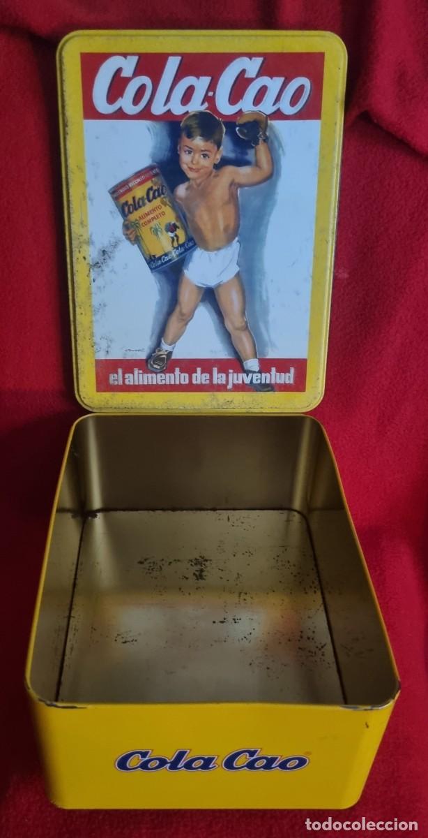 Cajas y cajitas met&aacute;licas: ANTIG&Uuml;A CAJA PLANA DE COLA CAO