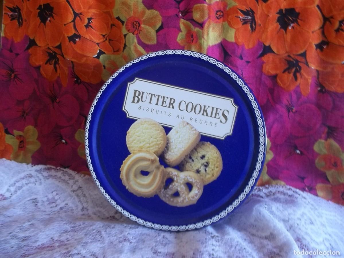Caixas e caixinhas met&aacute;licas: LATA VACIA DE PASTAS BUTTER COOKIES-DEL A&Ntilde;OS 2001
