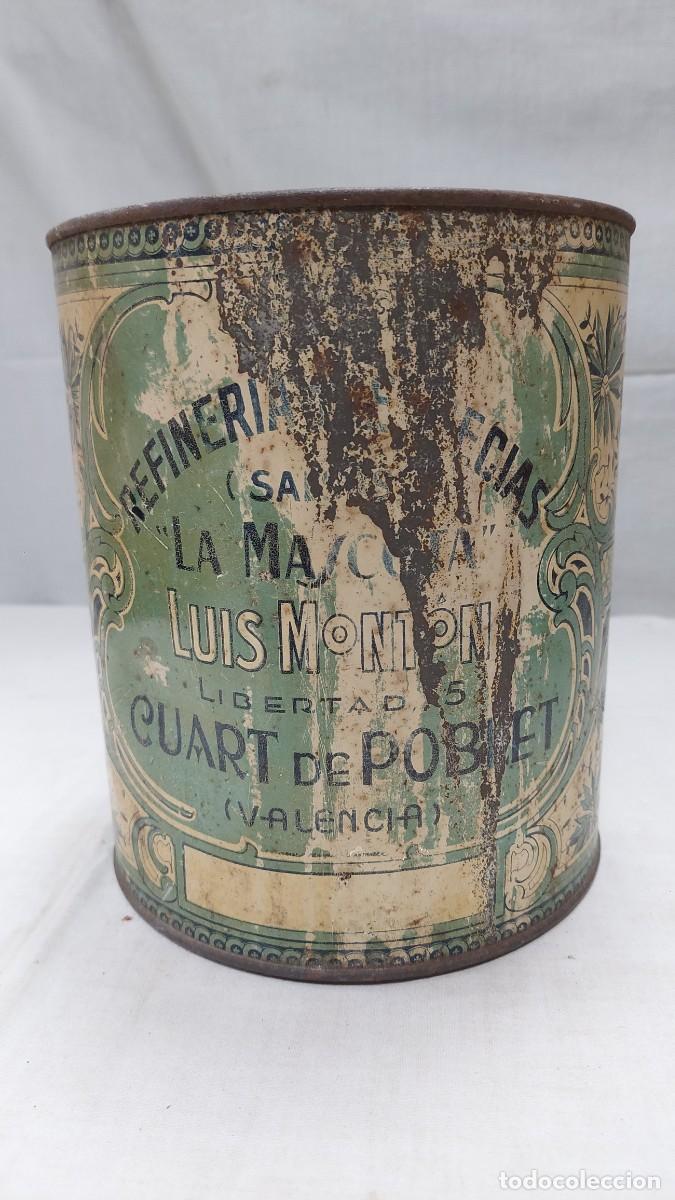 Blechdosen und Kisten: Antigua lata refiner&iacute;a de especias la Mascota Quart de Poblet Luis Mont&oacute;n Valencia