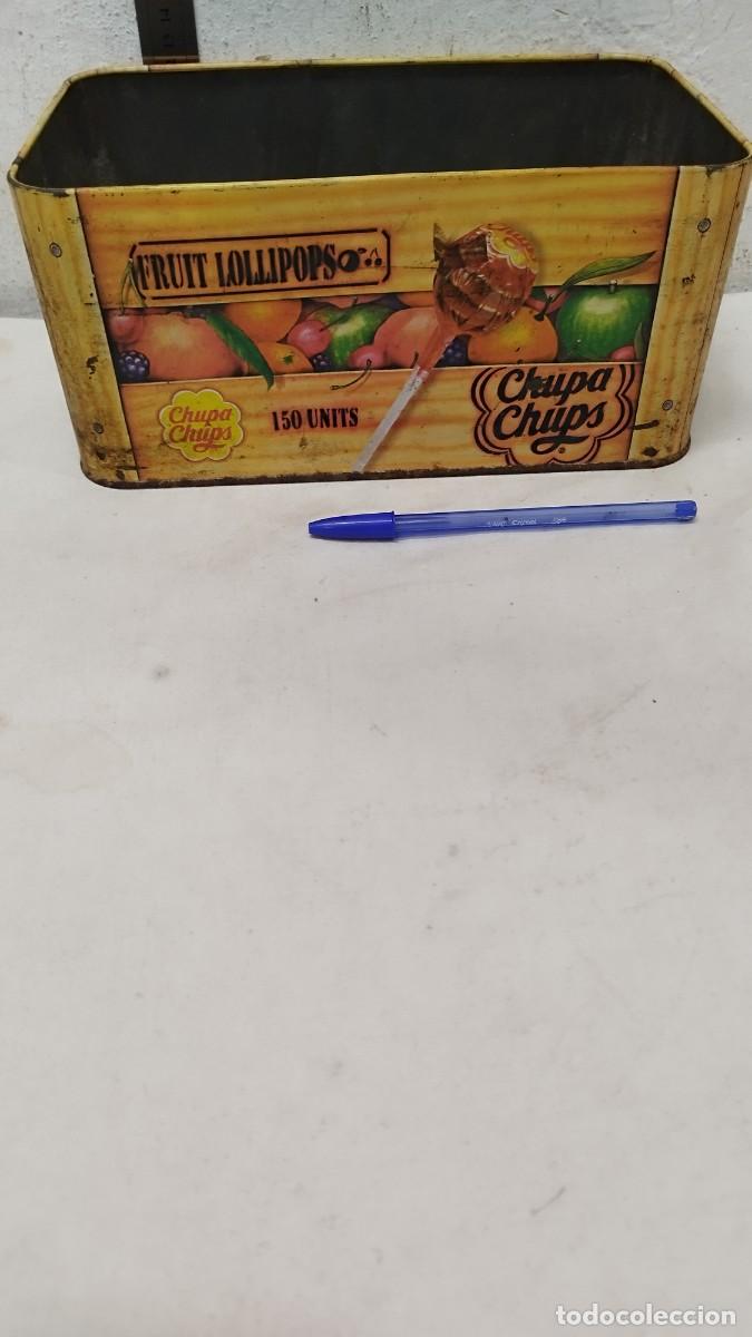 Boxes and metal boxes: Caja met&aacute;lica de chupa chups,fruit lollipops.Sin tapa y tal cual se ve en las fotos.