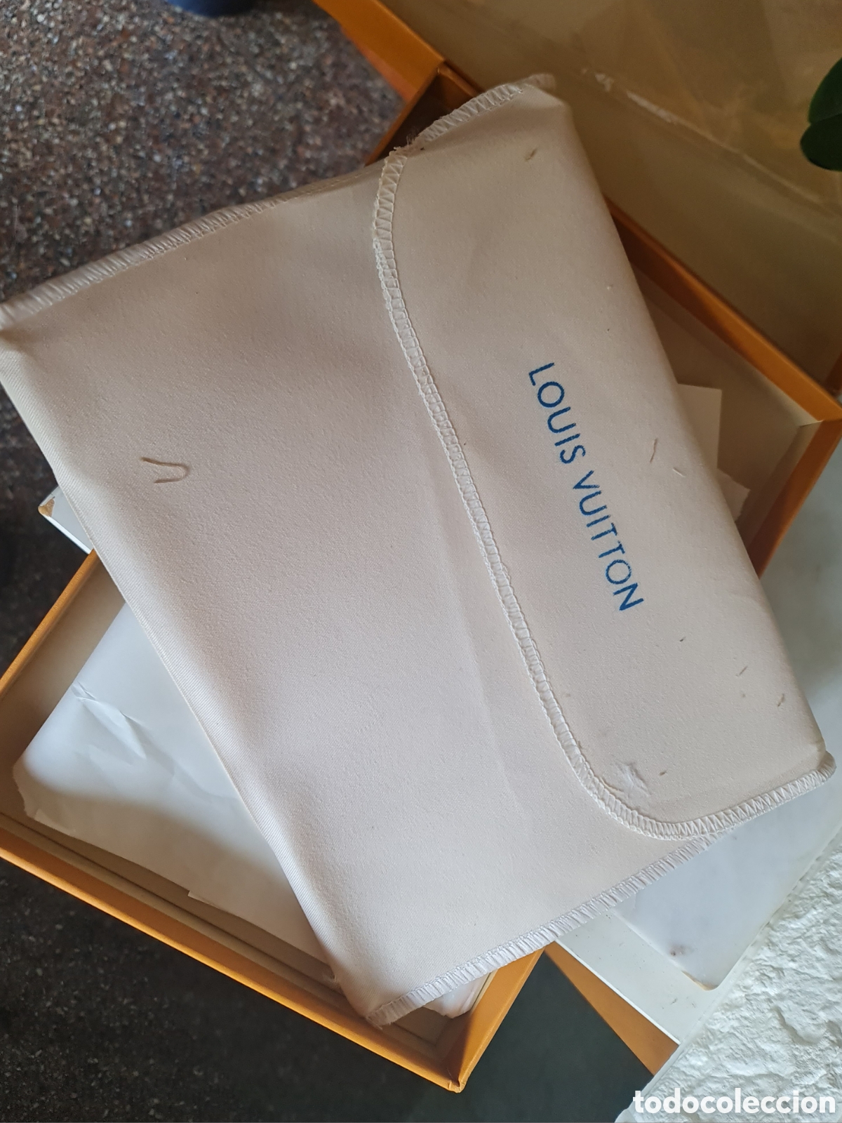 Cajas y cajitas met&aacute;licas: Caja con funda de tela Louis Vuitton - Foto 6