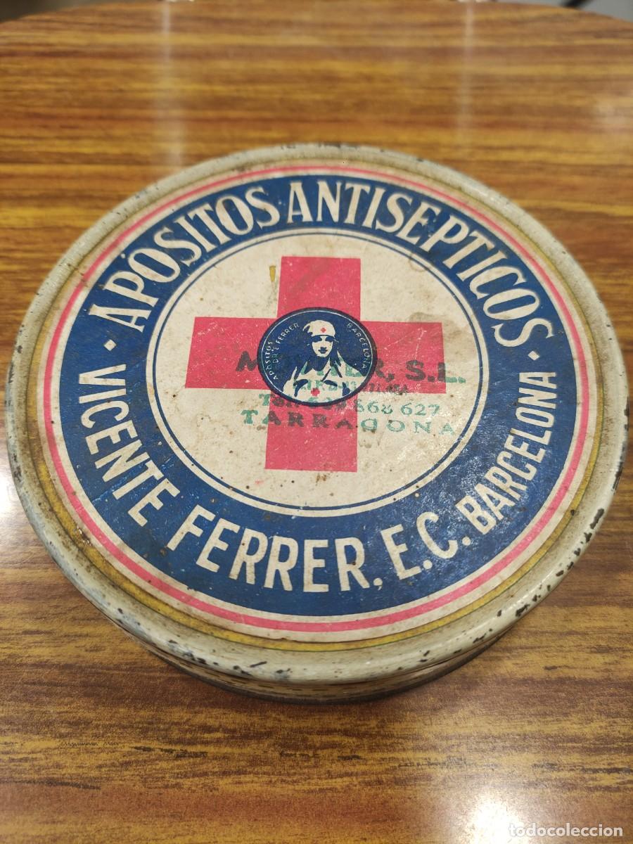 Cajas y cajitas met&aacute;licas: Lata ap&oacute;sitos antis&eacute;pticos - Foto 1