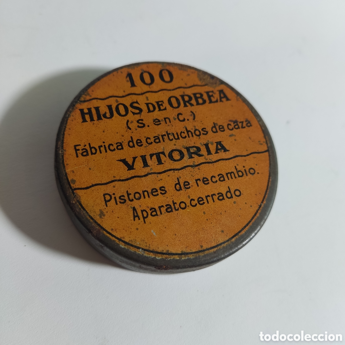 Cajas y cajitas met&aacute;licas: HIJOS DE ORBEA - CAJA MET&Aacute;LICA - 100 PISTONES DE RECAMBIO