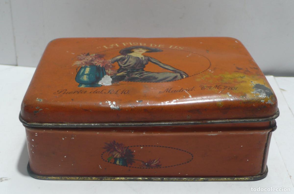 Cajas y cajitas met&aacute;licas: CAJA DE METAL DE FLOR DE LIS - Foto 2